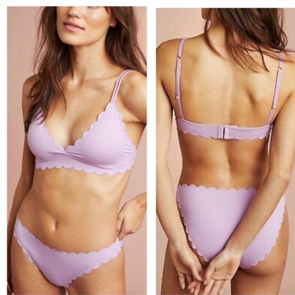 Anthropologie scalloped bra size medium